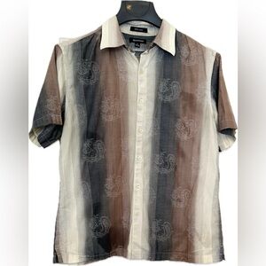 Brandini Men’s XL Button Down Short Sleeve Shirt